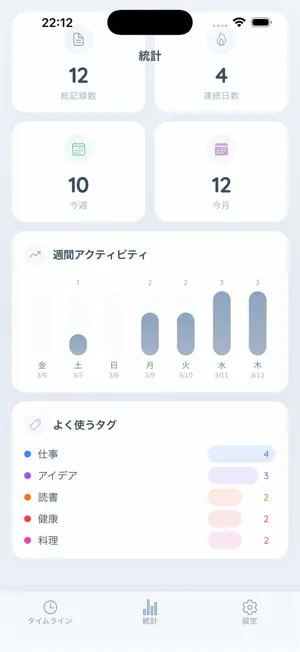 Noteline - Timeline Memo screenshot 2