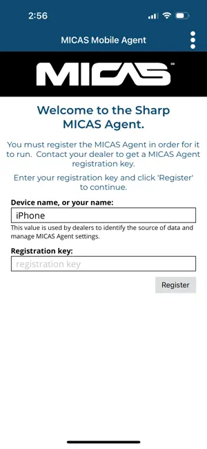 MICAS Mobile Agent screenshot 1