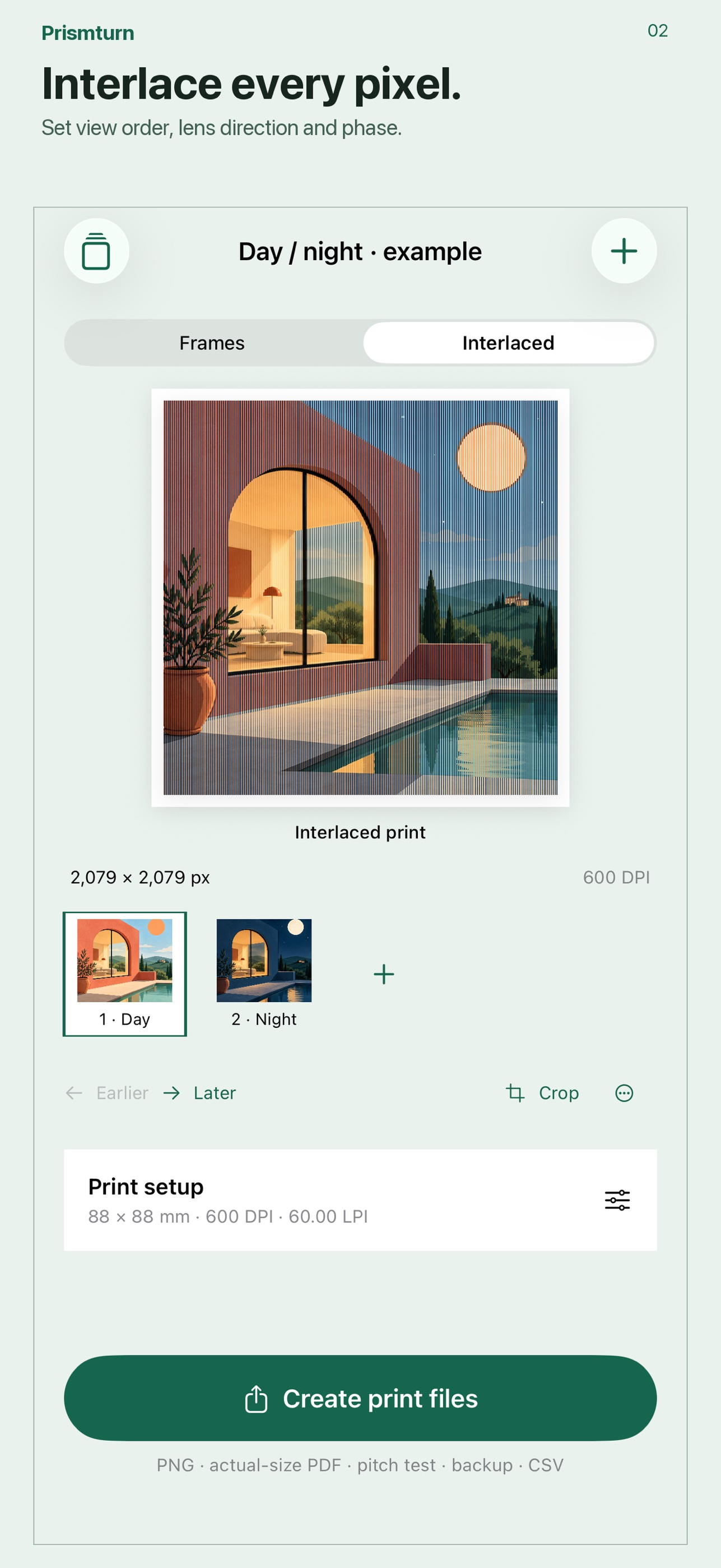 Screenshot 2 of Prismturn Lenticular Prints