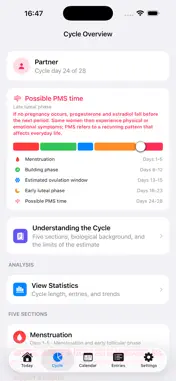 Period Calendar - CycleContext screenshot 2