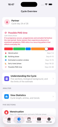 CycleContext: Period Guide Screenshot 2 of 5