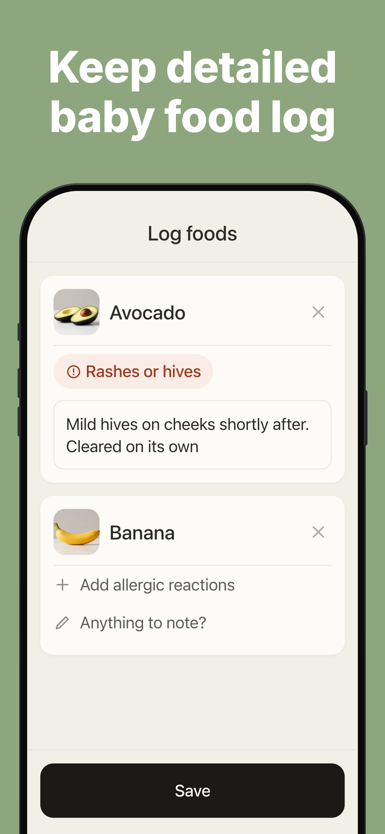 HeySolids: Baby Food Tracker