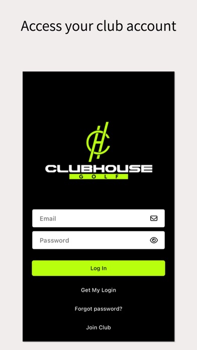 Screenshot #1 pour Clubhouse Golf Member App