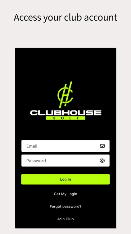 Clubhouse Golf Member App