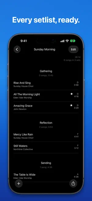 SongSheet Pro: Setlist helper screenshot 2
