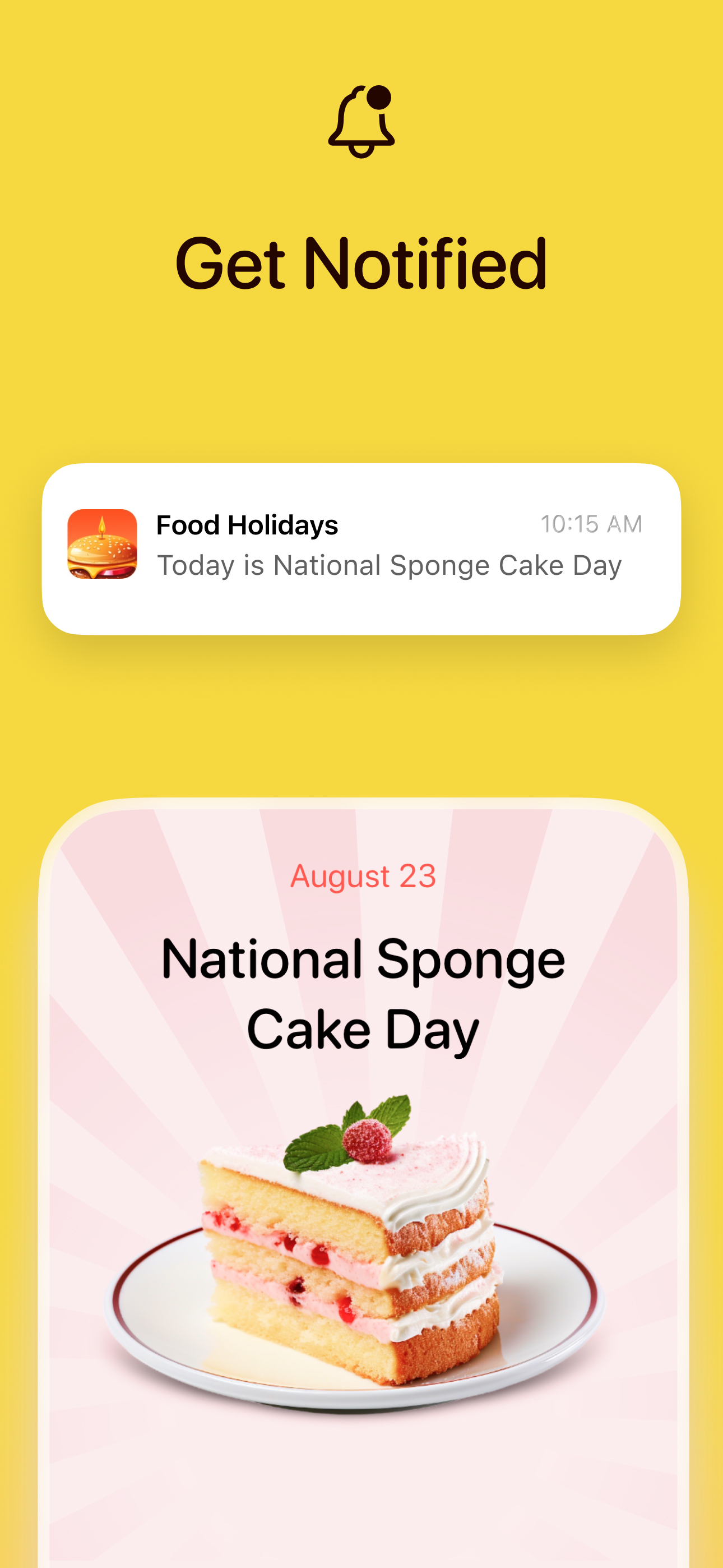 Food Holidays Calendar