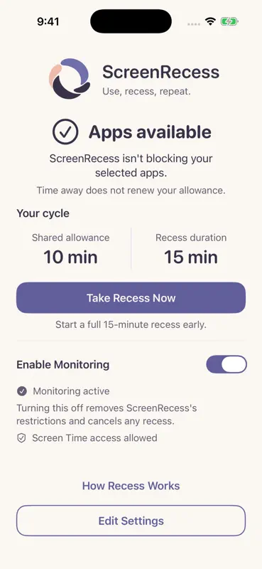 ScreenRecess: Gentle Rhythm screenshot 1 of 6