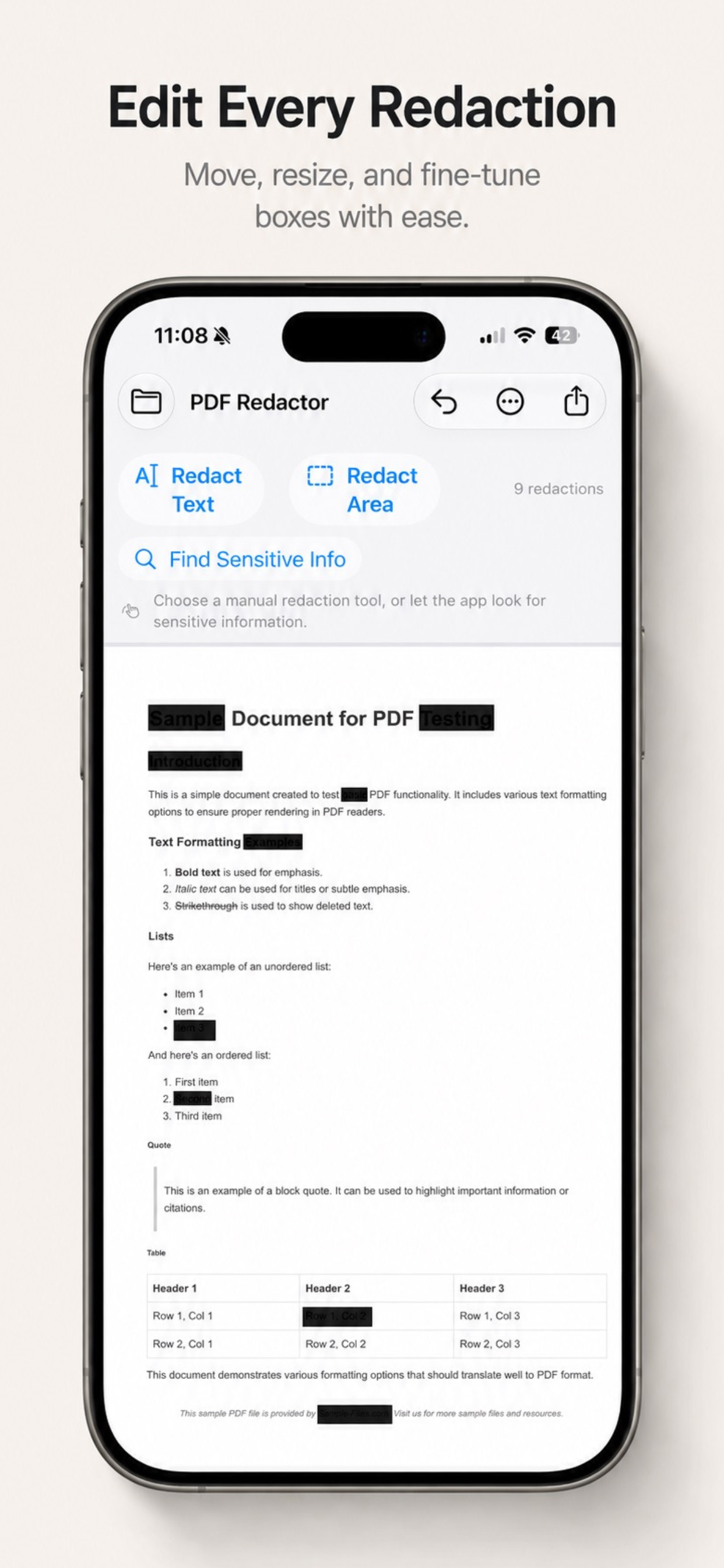 PDF Redactor screenshot 4