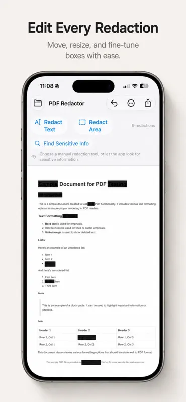 PDF Redactor screenshot 4 of 5