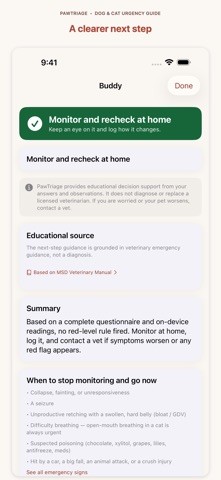 PawTriage: Pet Symptoms screenshot