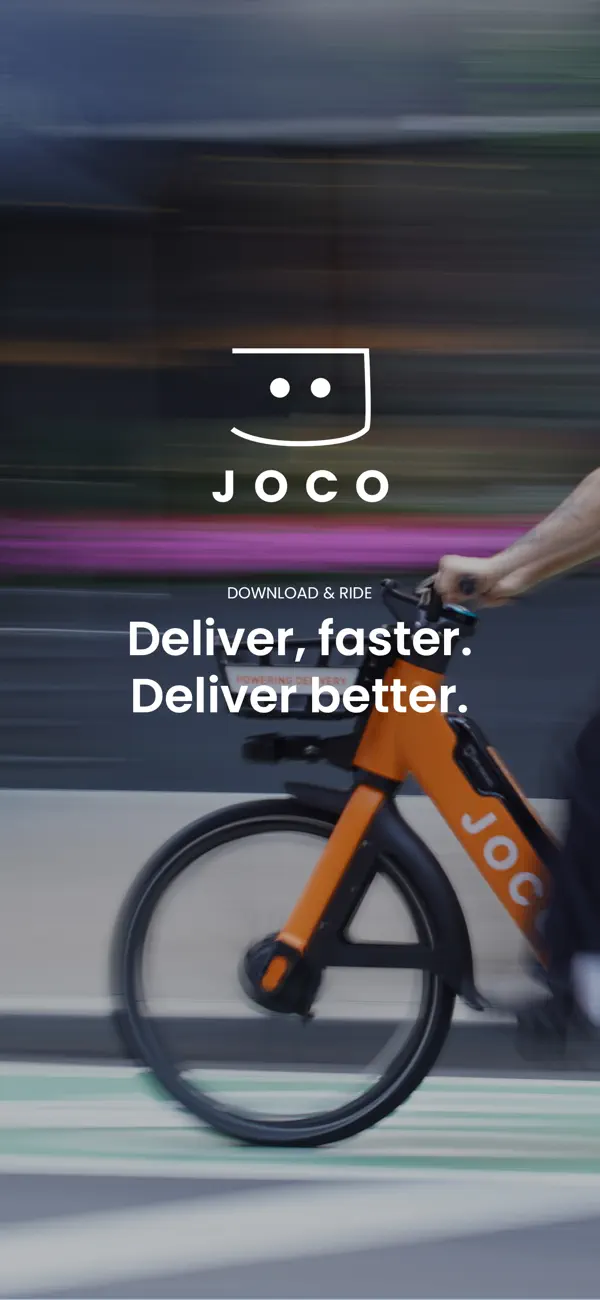 Screenshot #1 pour JOCO - E-bikes for Delivery
