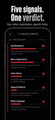 SusAI - AI Lie Detector Test iPhone screenshot