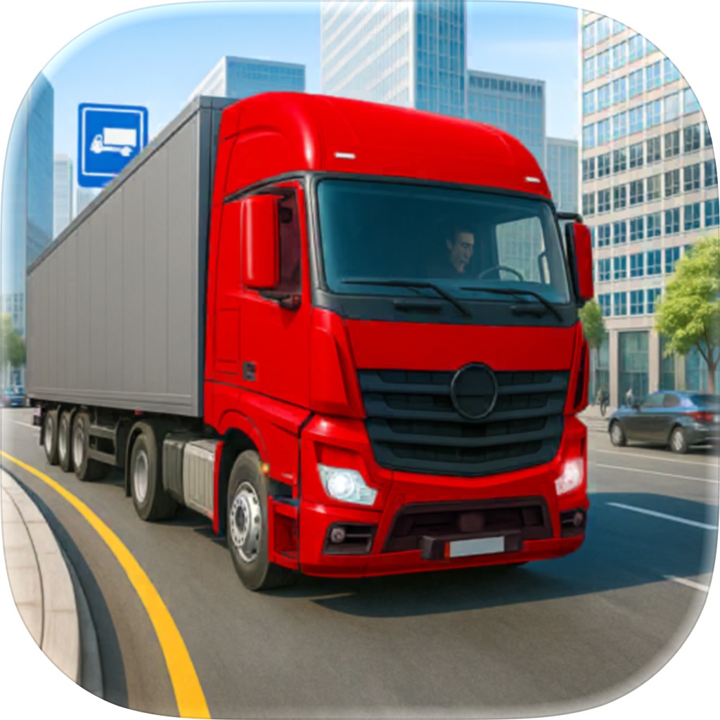 Apple App Store cover for Offroad Euro Truck Games 3D