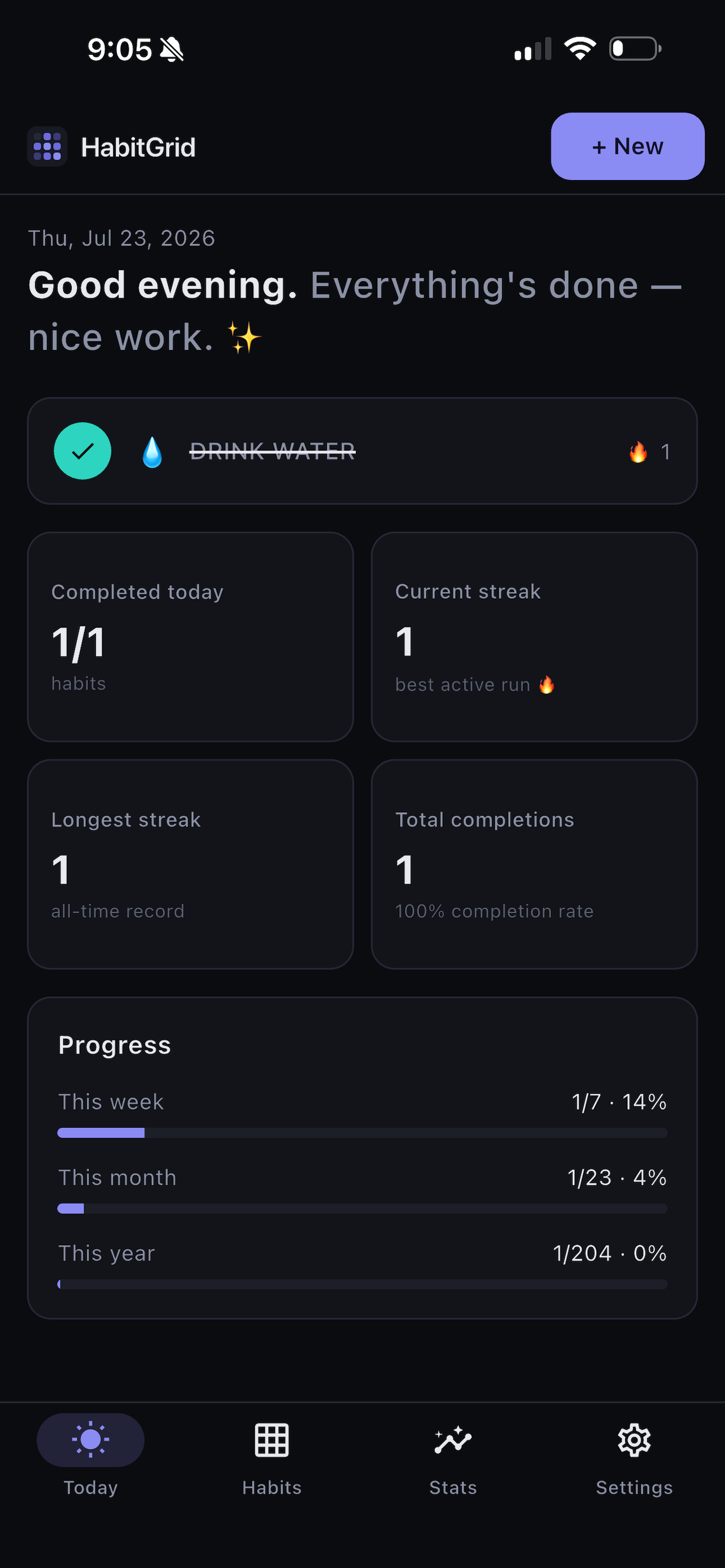 Habit Grid - Track your Habits screenshot 3