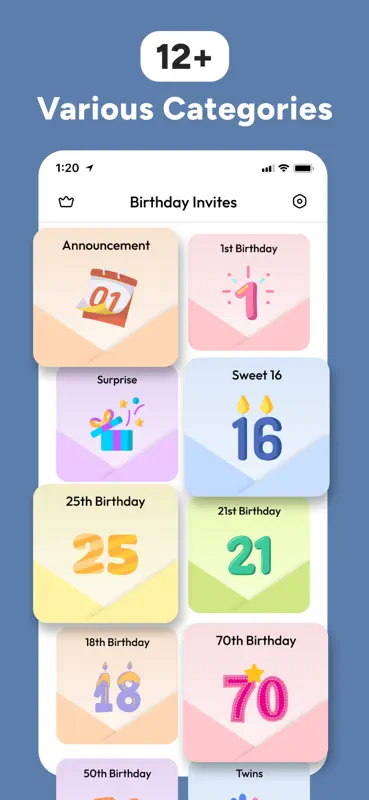 Birthday Invitation Maker ° screenshot 2 of 8