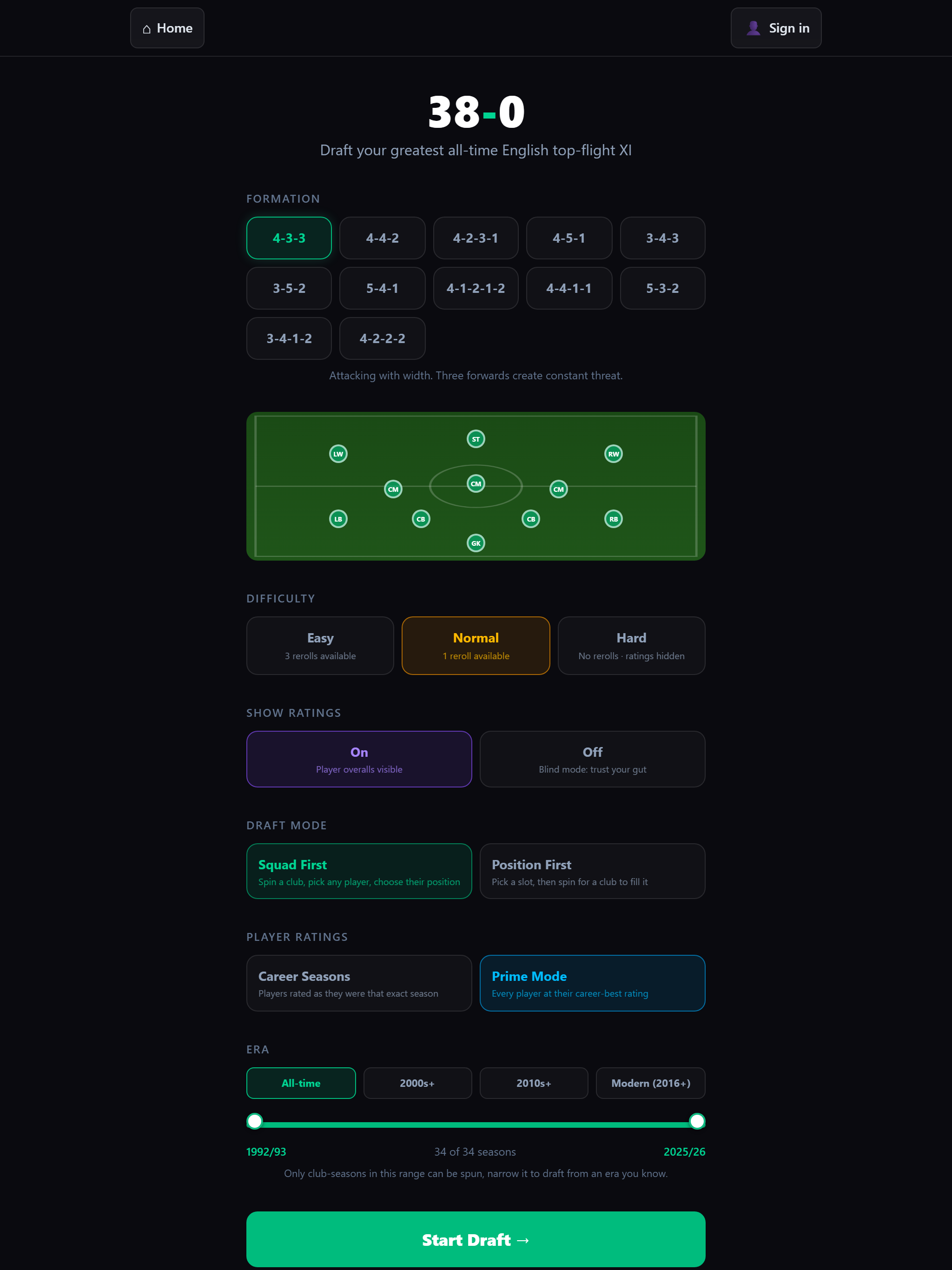 38-0: Football Draft screenshot 9