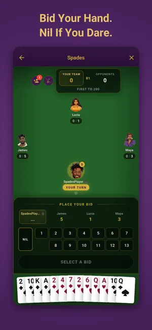 Simply Spades: Card Game screenshot 1