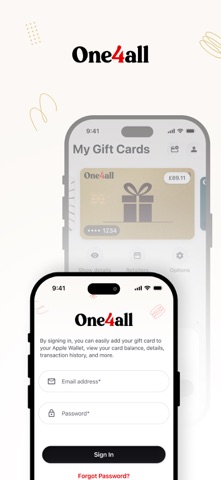 One4all Gift Cards iPhone screenshot 5