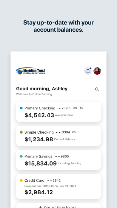 Meridian Trust Screenshot