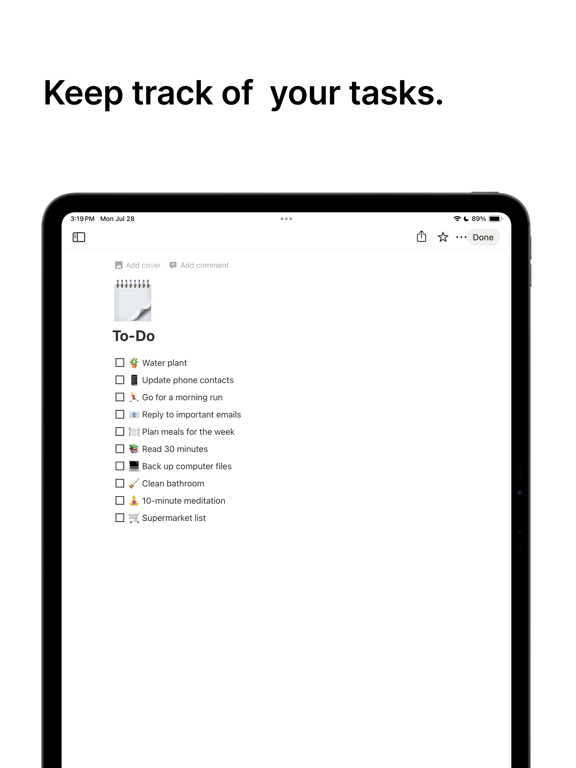 Notion: Notes, Tasks, AI iPad screenshot 6 - Productivity app