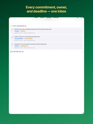 Bryan's Notes: Meeting AI iPad screenshot