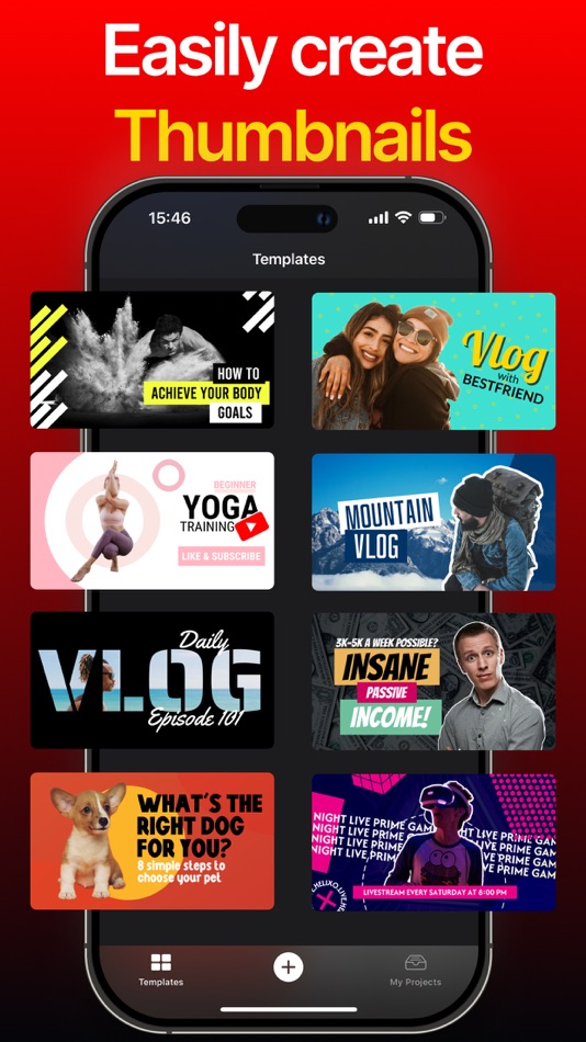 #1. Thumbnail Maker - YT Templates (iOS) By: CONTRACT SQUARE UAB