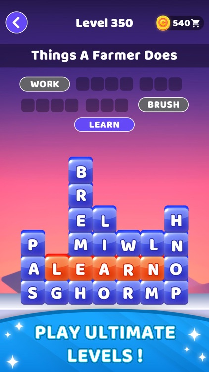 Word Stacks Crossword Puzzle