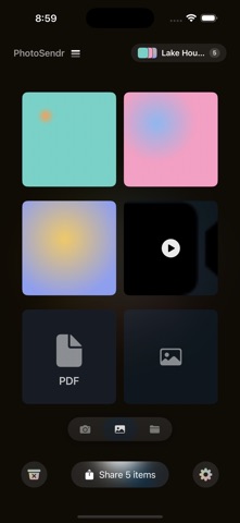 PhotoSendr: Photos·Video·Files app screenshot