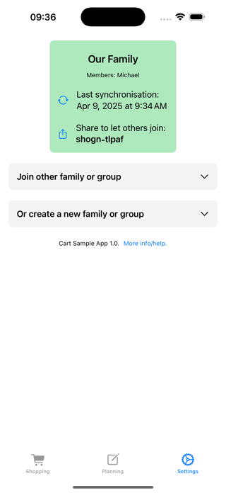 Cart Sample App Screenshot 5 of 5
