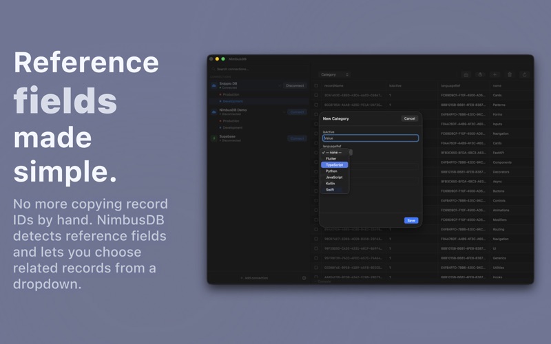 NimbusDB screenshot