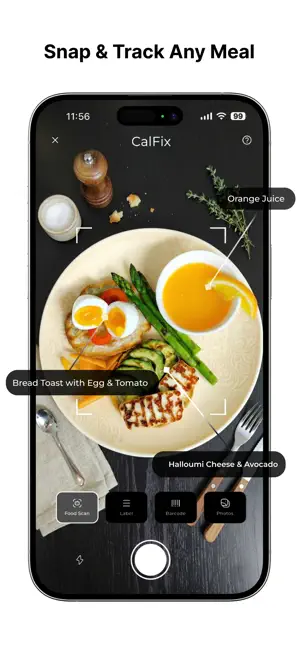 CalFix – AI Calorie Tracker iPhone screenshot 1