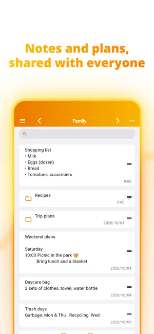 Syncly: Shared Notes & Lists screenshot 1