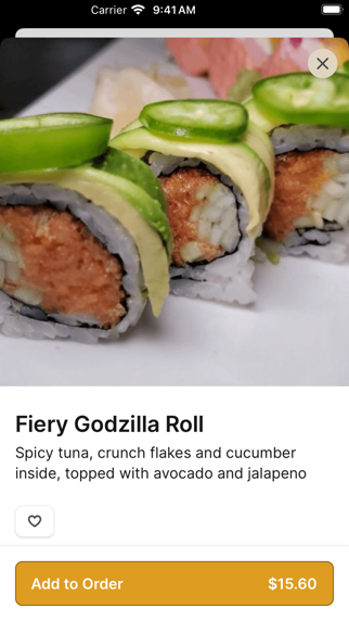 Hudson Sushi iPhone screenshot 3 - Food & Drink app