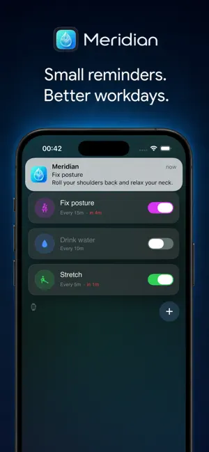 Meridian: Posture & Health screenshot 1