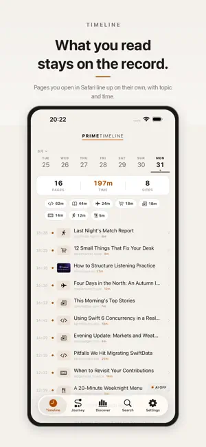 PrimeTimeline screenshot 1