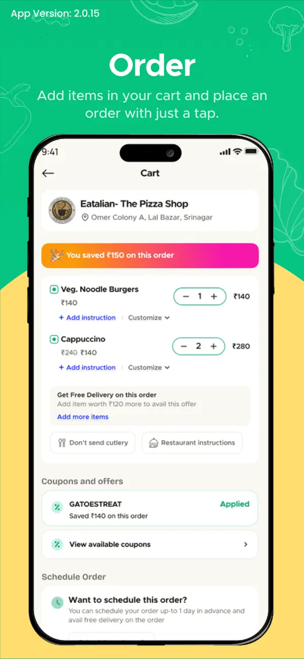 Screenshot #3 pour Gatoes Food & Grocery Delivery