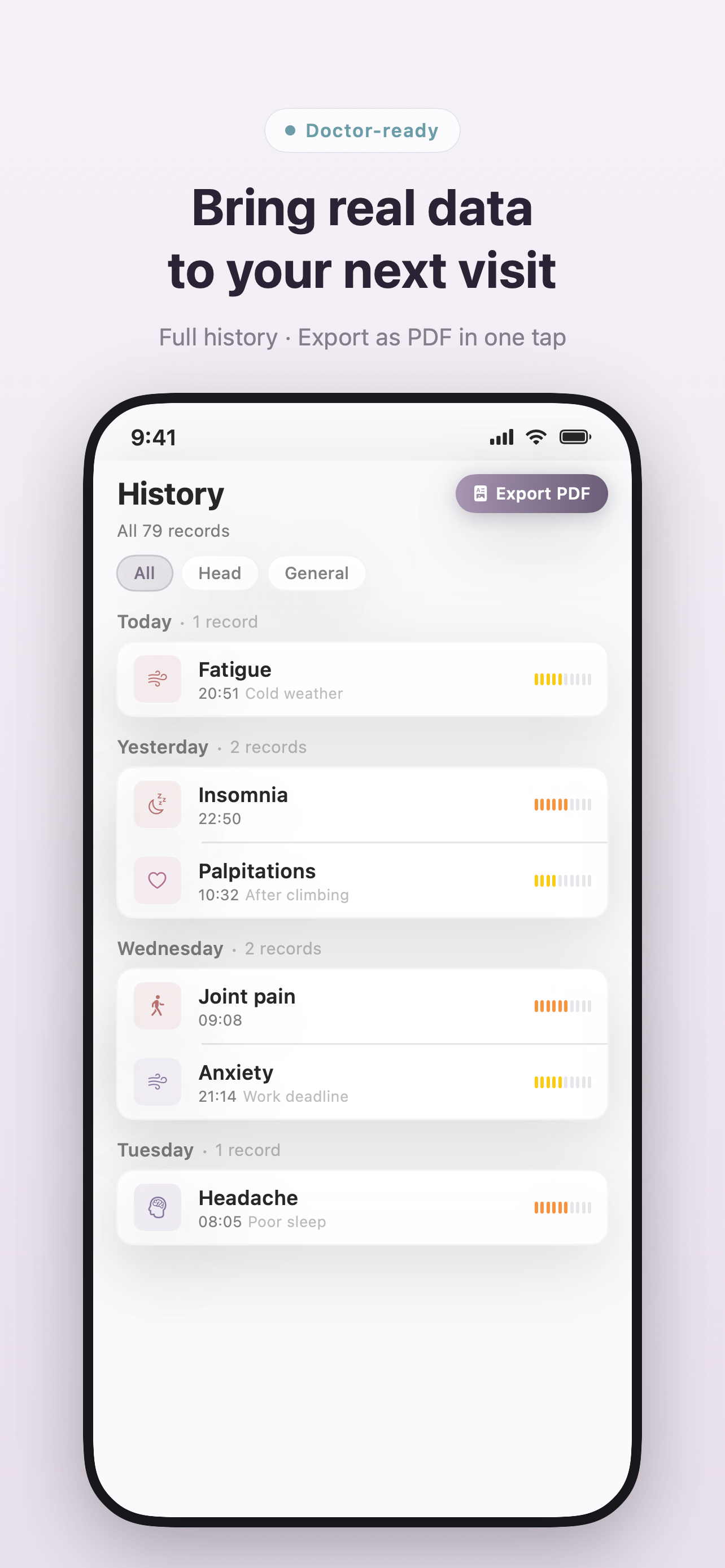 Symptio: Symptom Tracker screenshot 5
