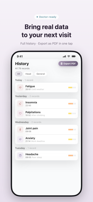 Symptio: Symptom Tracker Screenshot 5 of 6