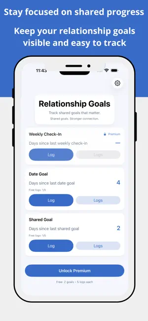 Relationship Goals Tracker screenshot 2