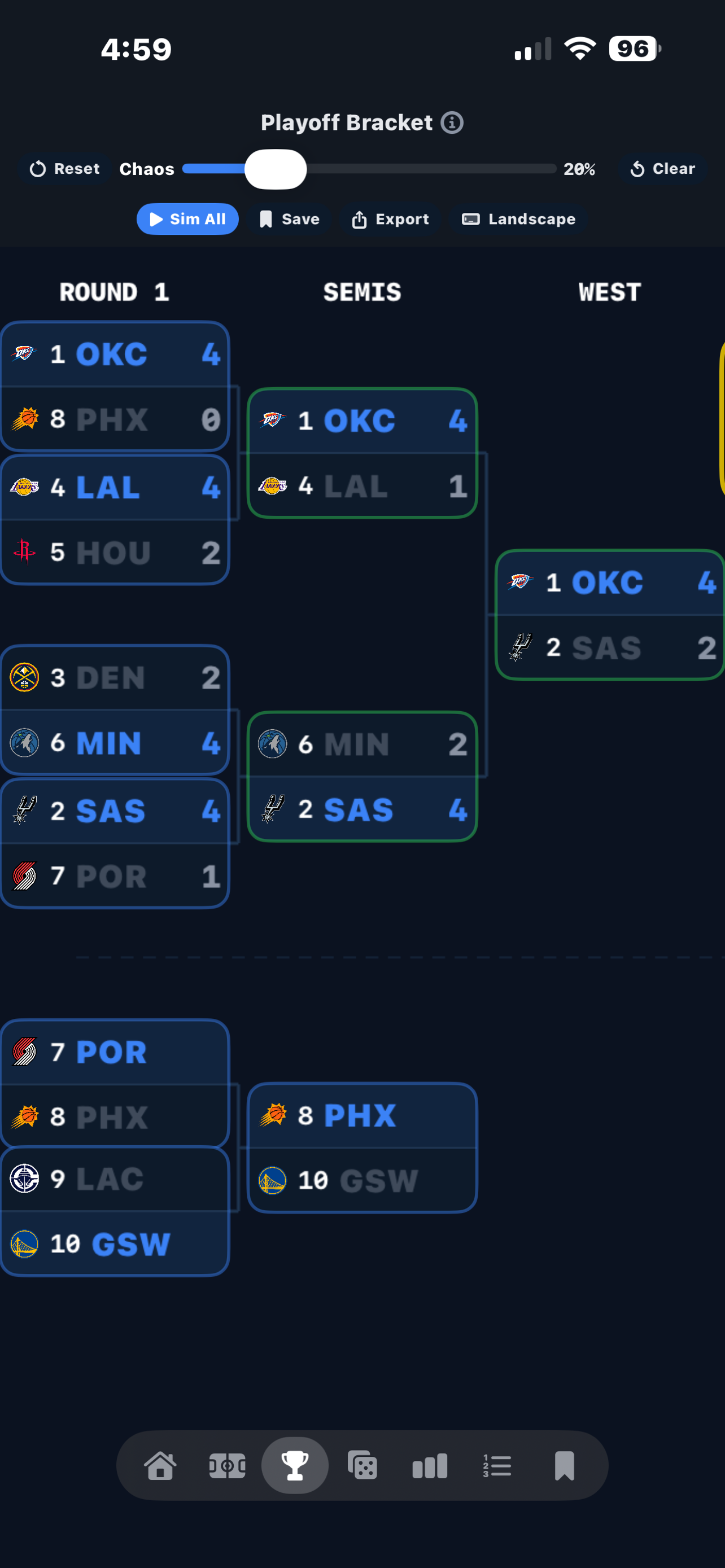 TankOdds Basketball Draft Sim screenshot 9