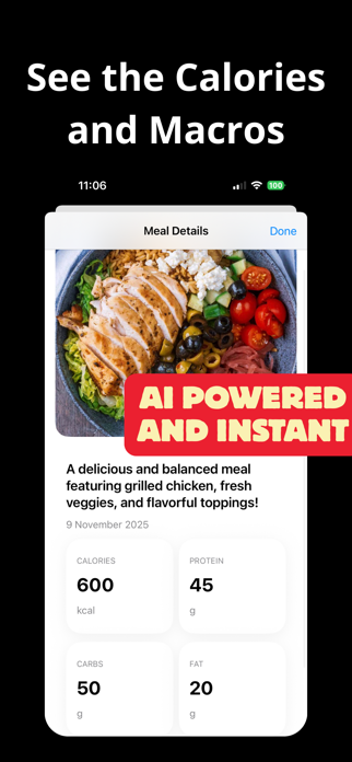Snap: AI Calorie Tracker Screenshot 2 of 5