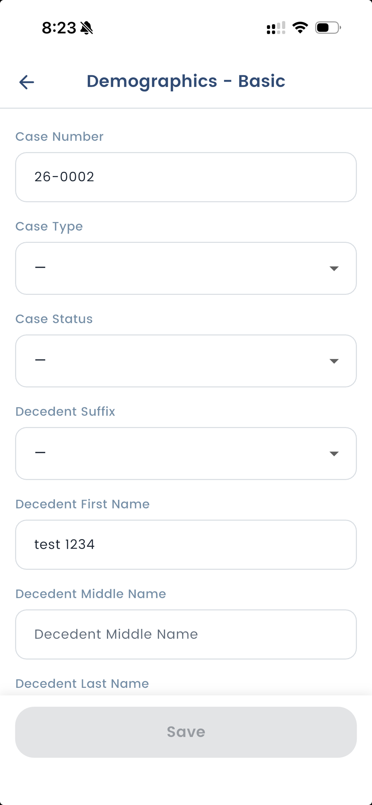 Coroner Files App