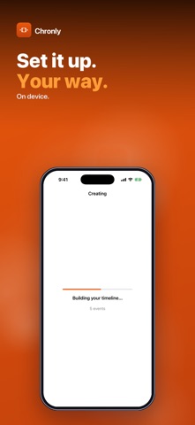 Chronly: Timeline Maker iPhone screenshot