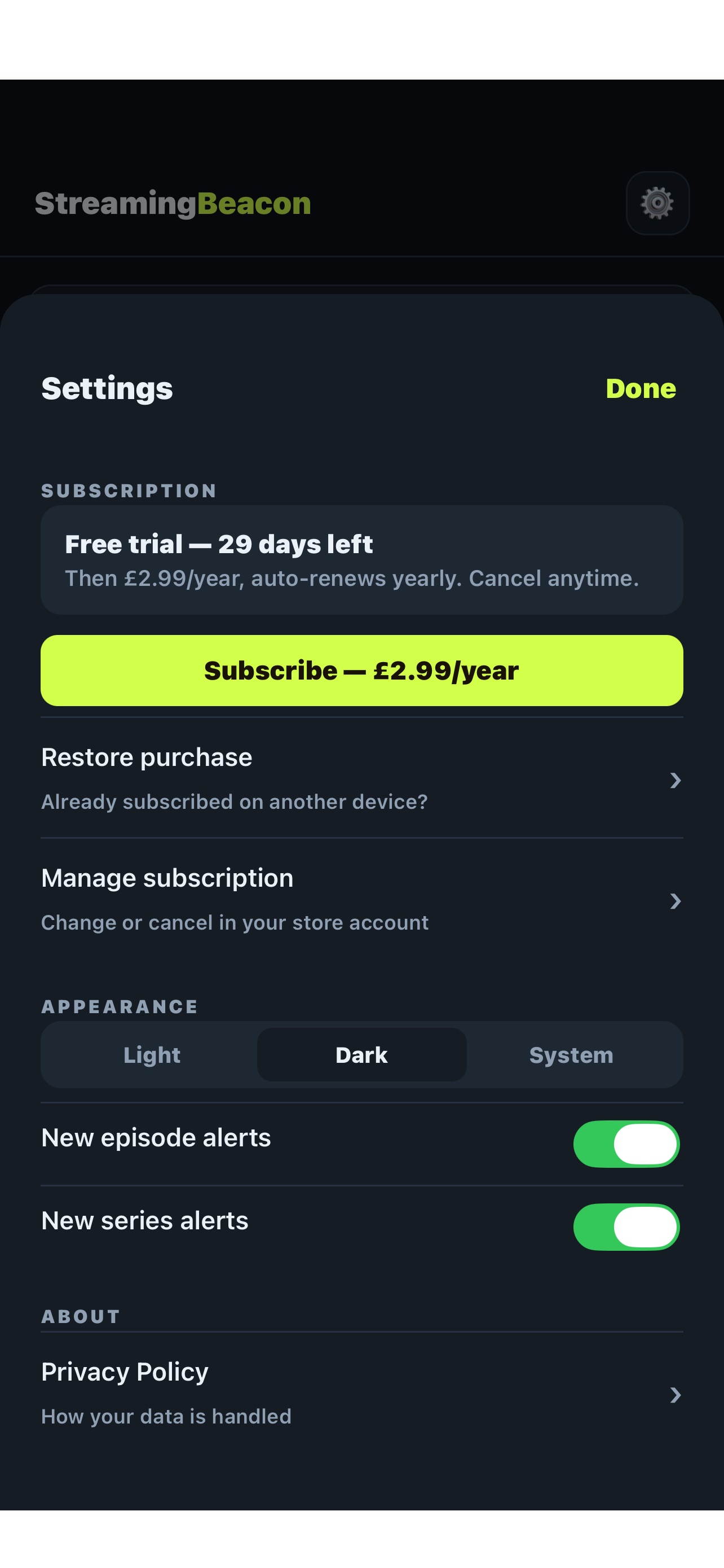 Screenshot 4 of Streaming Beacon