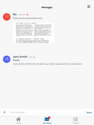 Bartletts Solicitors iPad screenshot