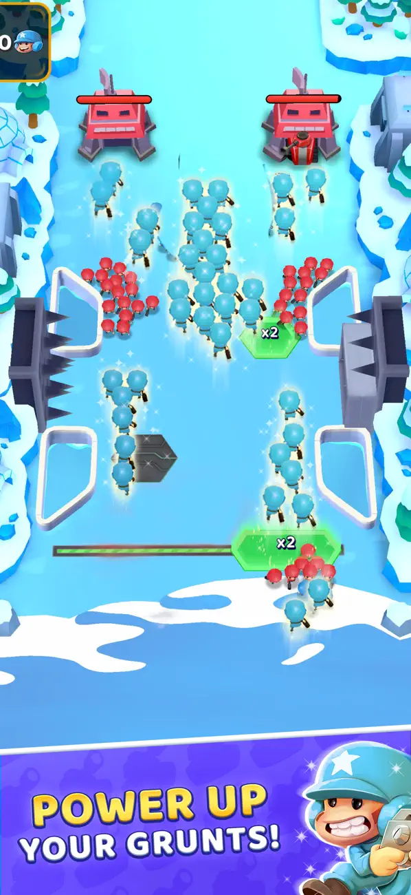 Grunt Rush: Battle & Conquer iOS Mod IPA screenshot 6 - iOS game interface