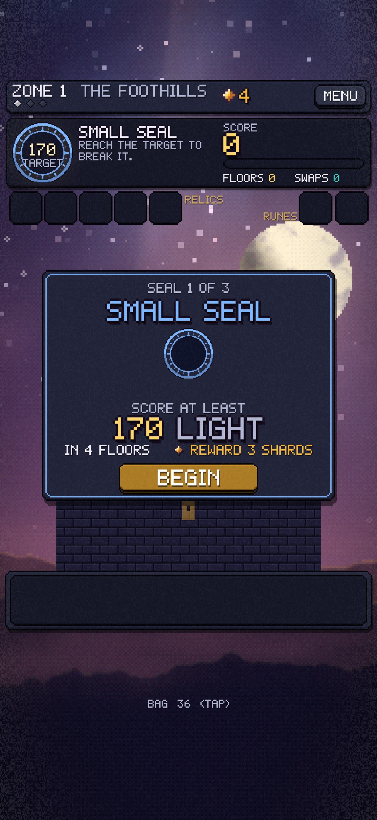 Screenshot 4 of GlyphStack - The Endless Spire