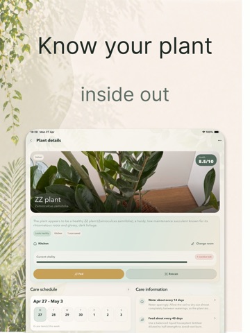 Listva: Plant Care & ID iPad screenshot