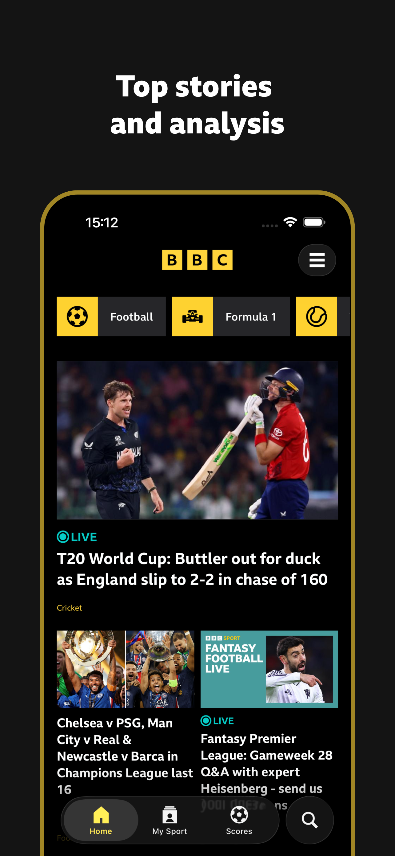 BBC Sport - News & Live Scores screenshot 3