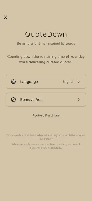 QuoteDown - Motivation Clock screenshot 2